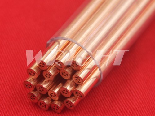 3.5 x 300 mm multi-channel copper electrode for Small hole EDM consumables EDM electrode tubes 3.5 x 300 mm multi-channel copper electrode for Small hole EDM consumables EDM electrode tubes