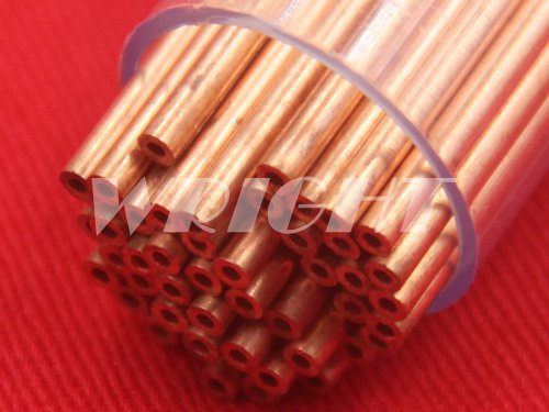 Spark EDM consumables copper electrode tube single hole, small hole spark CNC electrode tubes
