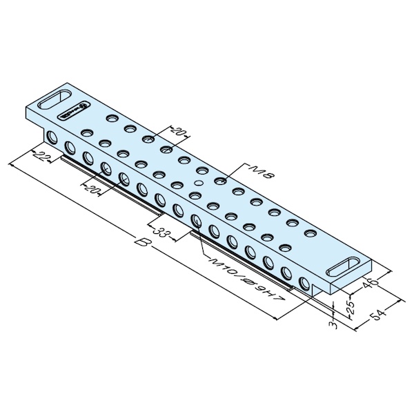 ER-021128 Erowa clamping beam 460mm Wire EDM rail system ER-021127, ER-021126 ER-021128 Erowa clamping beam 460mm Wire EDM rail system ER-021127, ER-021126