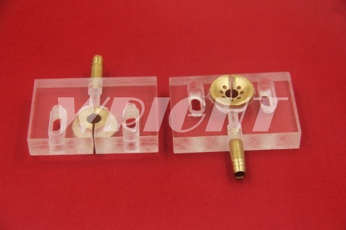 60 x 40 x 6mm Housing with nozzle High speed EDM parts 