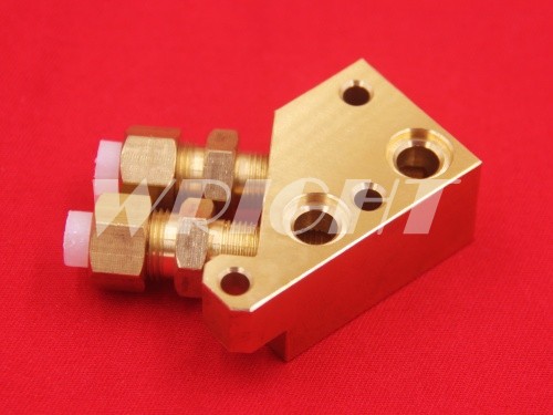 Mitsubishi EDM wear parts X268D658H01 Block with Pipe Fitting