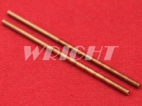 M4 Spark EDM consumables copper threaded electrode with flushing hole